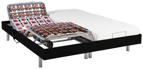 Zestaw relaksacyjny CASSIOPEE III marki Ysmée, wszystkie płytki z lateksu – silniczki OKIN – 2x70x190 cm – kolor czarny