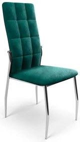 Zielone nowoczesne pikowane krzesło glamour R2-E98