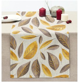 Bieżnik 40x130 cm Yellow And Brown Leaves – Mila Home