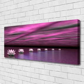 Obraz canvas Lilie Wodne na Jeziorze