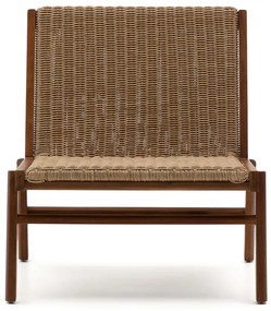Drewniany fotel ogrodowy w naturalnym kolorze Itani – Kave Home