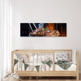 Obraz stek z grilla (170x50 cm)
