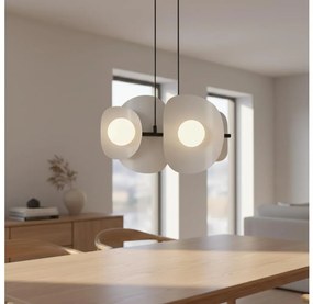 Żyrandol na linkach ELEMENTI 4xG9/8W/230V szary