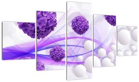 Zdjęcie - Kulki, kulki, kwiaty, ... (125x70 cm)