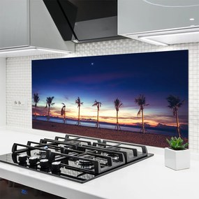 Panel Szklany do Kuchni Egzotyczny Raj Pod Palmą