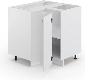 Szafka narożna biały wysoki połysk 80.5x60x82 fame-line