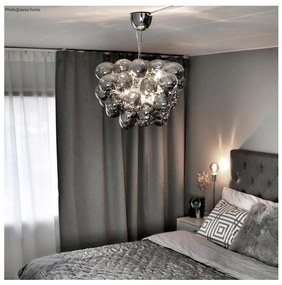 ByRydens 4200440-4505 - Żyrandol na lince GROSS 8xG9/4W/230V dymny/czarny