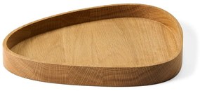 Drewniany pojemnik dekoracyjny w naturalnym kolorze 26x23x3 cm Curve L – LIND DNA
