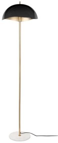 Lampa stojąca w czarno-złotym kolorze z metalowym kloszem (wysokość 154 cm) Waved – Leitmotiv