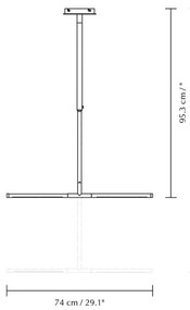 Czarna metalowa lampa wisząca LED z metalowym kloszem Omni Ceiling – UMAGE