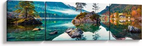 Obraz - Jezioro Hintersee, Alpy Bawarskie, Austria (170x50 cm)