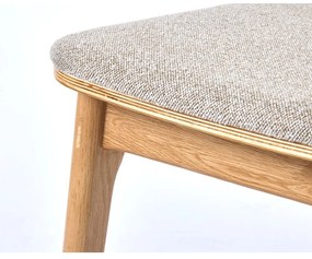 Beżowo-naturalne krzesło Livo – Unique Furniture