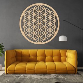 Drewniana mandala na ścianę Kwiat Życia - PERTON