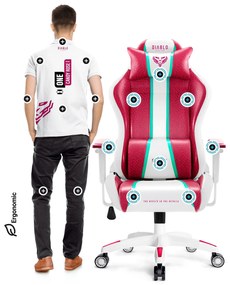 Fotel gamingowy Diablo X-One 2.0 Normal Size, Candy Rose