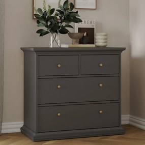 Komoda Paris 2+2 kolor szary