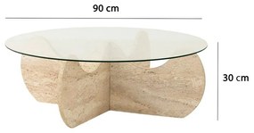 Stolik konferencyjny Hima Travertine