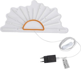 Neonowa lampa ścienna ciepłobiała z pomarańczowym, z LED - Sunset