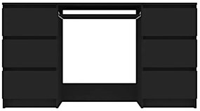 Czarne minimalistyczne biurko S9-L31