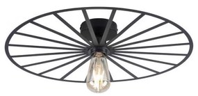 JUST LIGHT. 15636-18 - Lampa sufitowa SPIKE 1xE27/40W/230V śr. 50 cm czarne