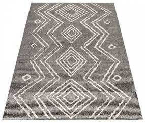 Dywan poliestrowy Berber antracyt 80 cm x 150 cm
