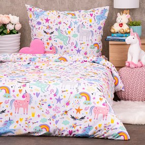 4Home Dziecięca pościel bawełniana Unicorns, 140 x 200 cm, 70 x 90 cm, 140 x 200 cm, 70 x 90 cm