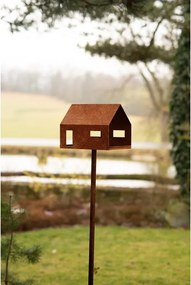 Casa Karmnik dla ptaków 30 x 21 x 23 cm, corten CORGARDEN 1040