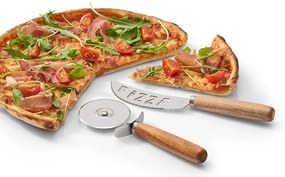 Zestaw profesjonalnych noży do pizzy, radełko do krojenia ciasta.