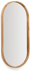 Lustro z drewnianą ramą ścienne 45x95 cm Magda – Kave Home