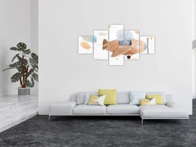 Obraz - Akwarela słoń w samolocie (125x70 cm)