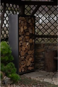 Stora Drewutnia ogrodowa 180 x 90 x 40 cm, corten CORGARDEN 1034