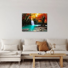 Obraz - Szmaragdowa Laguna (70x50 cm)