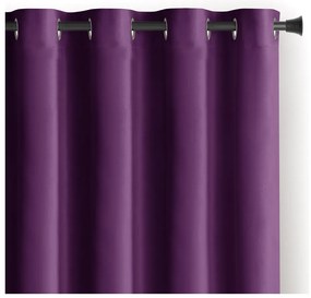 Fioletowa aksamitna zasłona częściowo zaciemniająca (dimout) 140x270 cm Eyelets – Restilo