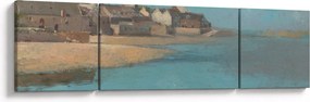 Obraz - Odilon Redon, Village by the Sea in Brittany, reprodukcje (170x50 cm)
