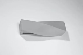 Ceramiczny szary ścienny kinkiet R8-G28