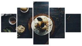 Obraz deseru na stole (125x70 cm)