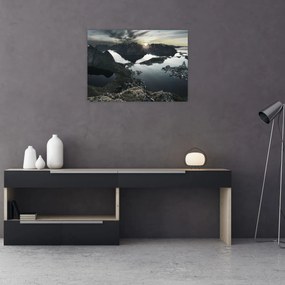 Obraz - Norweskie góry (70x50 cm)