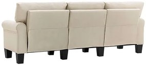 Luksusowa trzyosobowa kremowa sofa - Alaia 3X