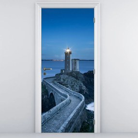 Fototapeta na drzwi - Latarnia morska i morze (95x205cm)
