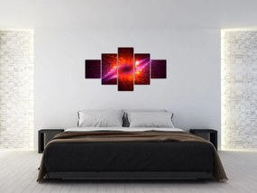 Obraz współczesnej ciernistej abstrakcji (125x70 cm)