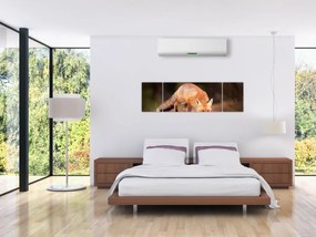 Obraz - Lis w lesie (170x50 cm)