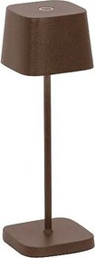 Lampa stołowa LED Zafferano OFELIA PRO MICRO Corten, akumulatorowa i ściemnialna