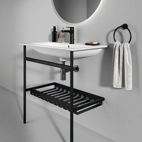 Czarny metalowy stelaż pod umywalkę 76x84 cm Conca – Ideal Standard