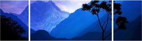 Obraz - Nocne niebo w Nepalu (170x50 cm)