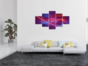 Obraz nowoczesnej abstrakcji (125x70 cm)