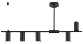 Lampa wisząca na pręcie URANOS 5xGU10/10W/230V czarna