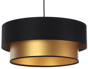 Złoto-czarna lampa wisząca w stylu glamour - S415 Esmar