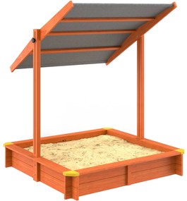 Spielwerk Piaskownica z baldachimem Sami, drewno świerkowe, 120x120x120cm
