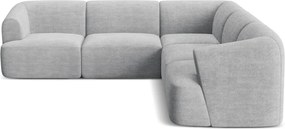 Jasnoszary sztruksowy narożnik Campi – Cosmopolitan Design