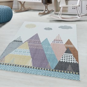Dywan dziecięcy Lucky pagórki multikolorowe 160 cm x 230 cm