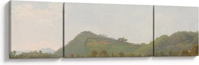 Obraz - Simon Denis,  View Near Naples, reprodukcje (170x50 cm)